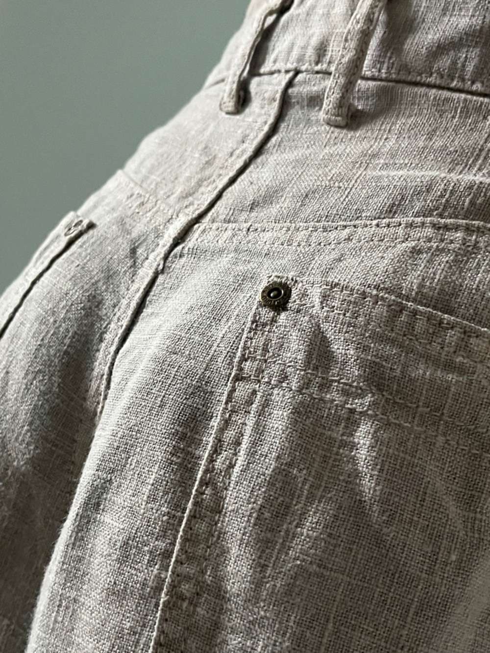 Redford Beige Linen Pants - Neutral Tan